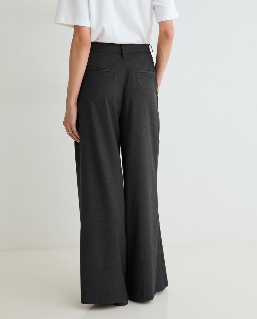 Pantalón fluido gris