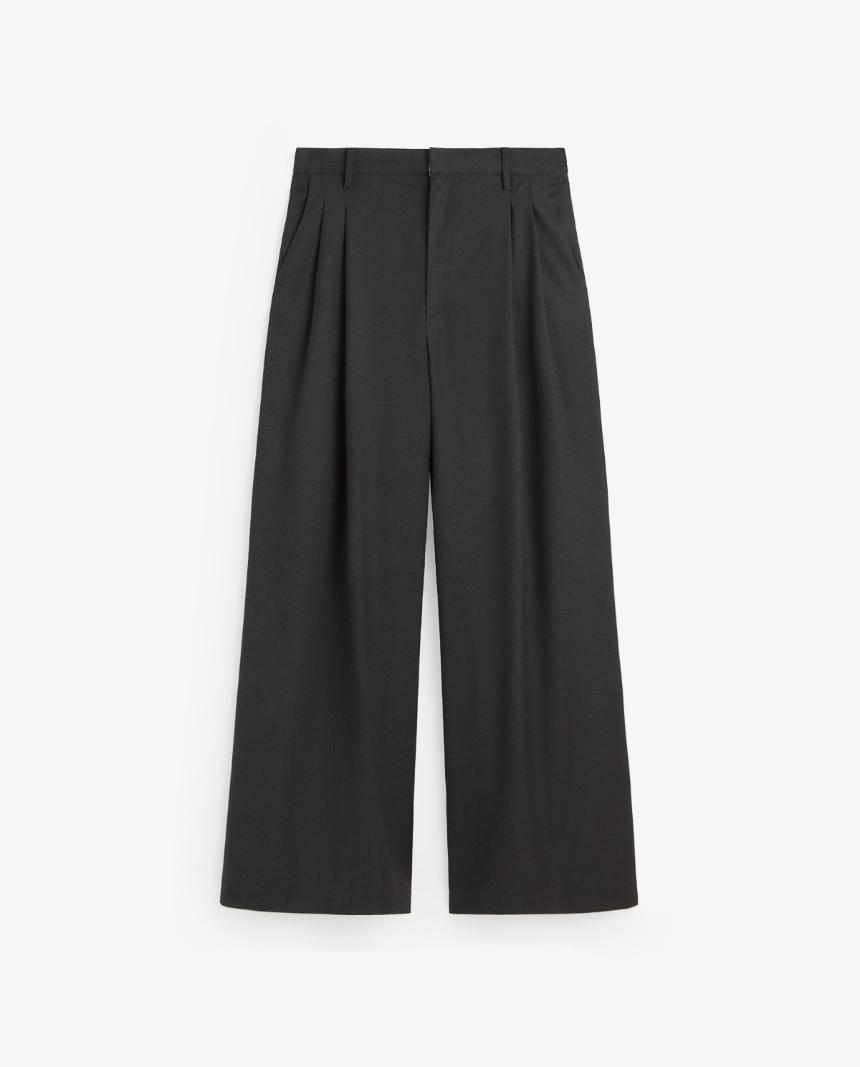Pantalón fluido gris