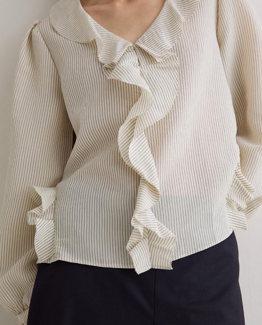 Camisa rayas con volante