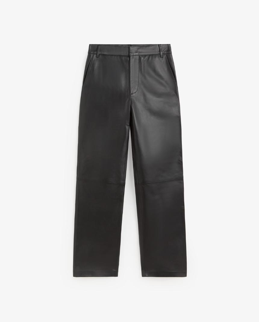 Pantalón de piel recto