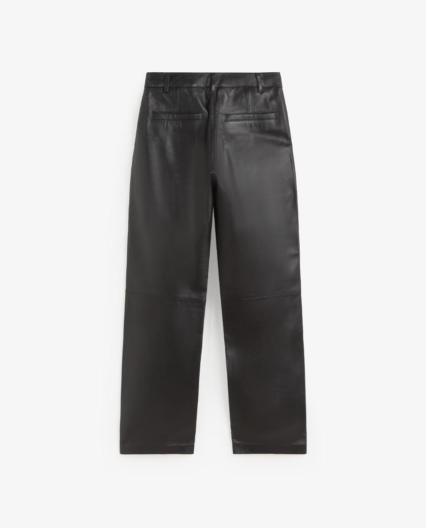 Pantalón de piel recto
