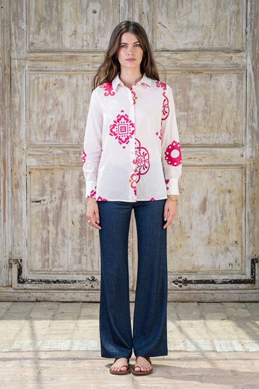 Camisa algodón con estampado