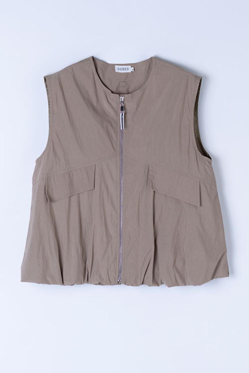 Chaleco globo con cremallera