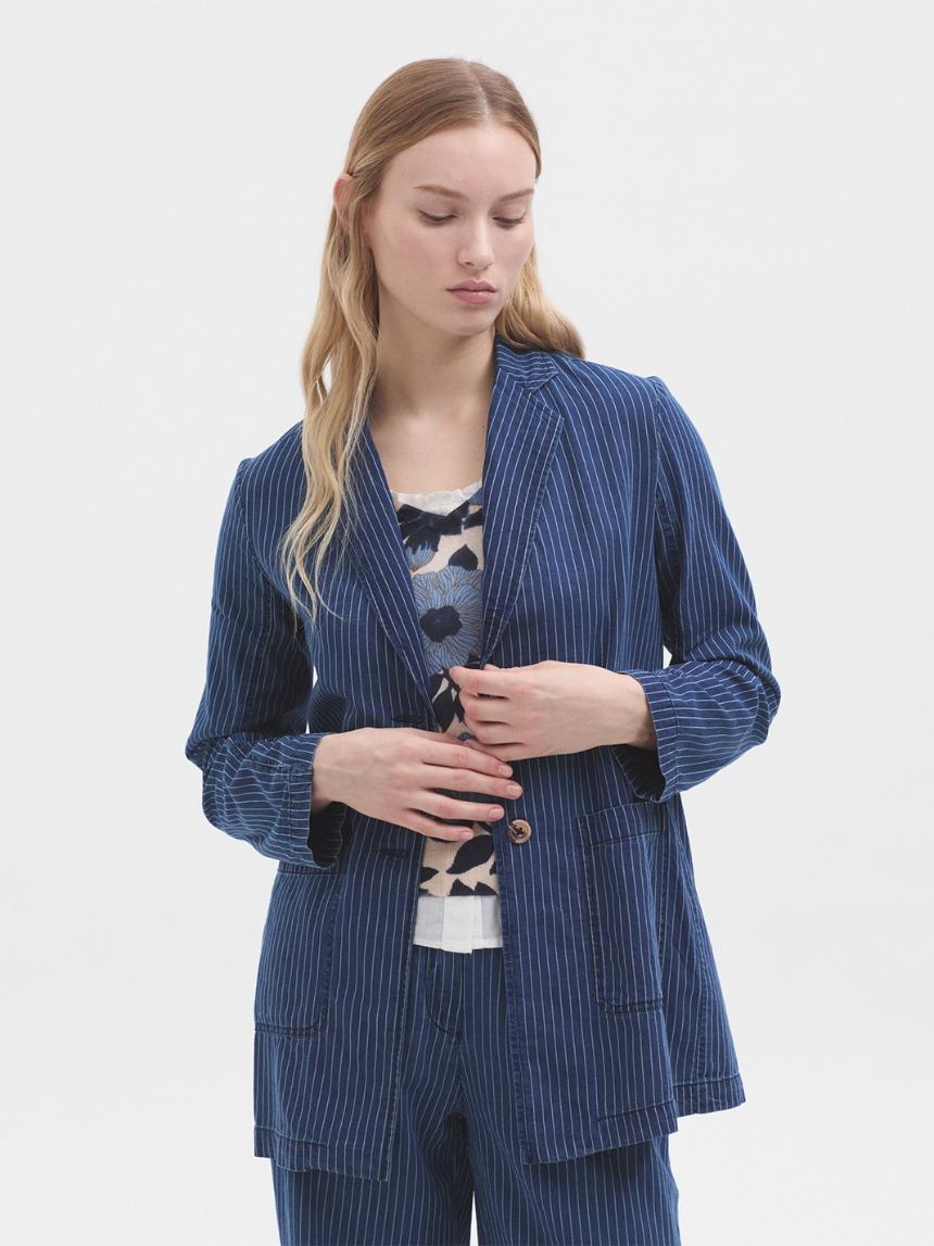 Blazer vaquera rayas