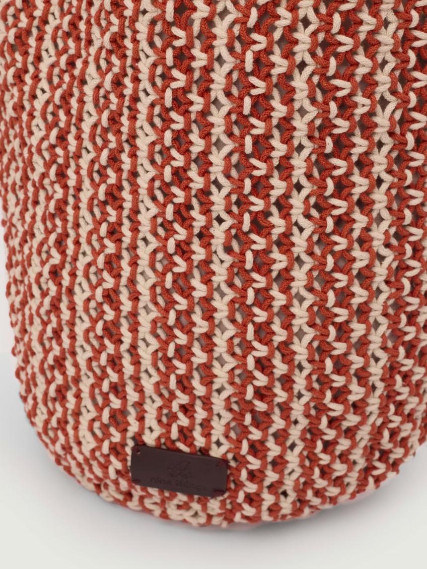 Bolso de macramé bicolor