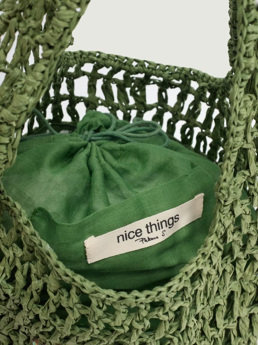 Bolso tote de rafia Star Flower