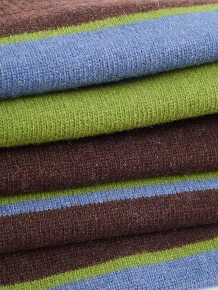 Bufanda a rayas de lana