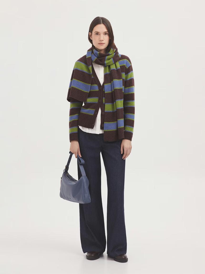 Bufanda a rayas de lana