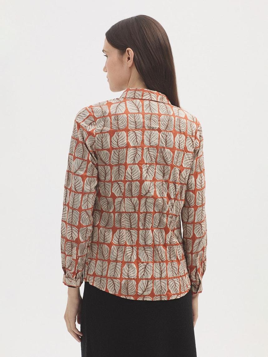 Camisa #99 Square Leaves