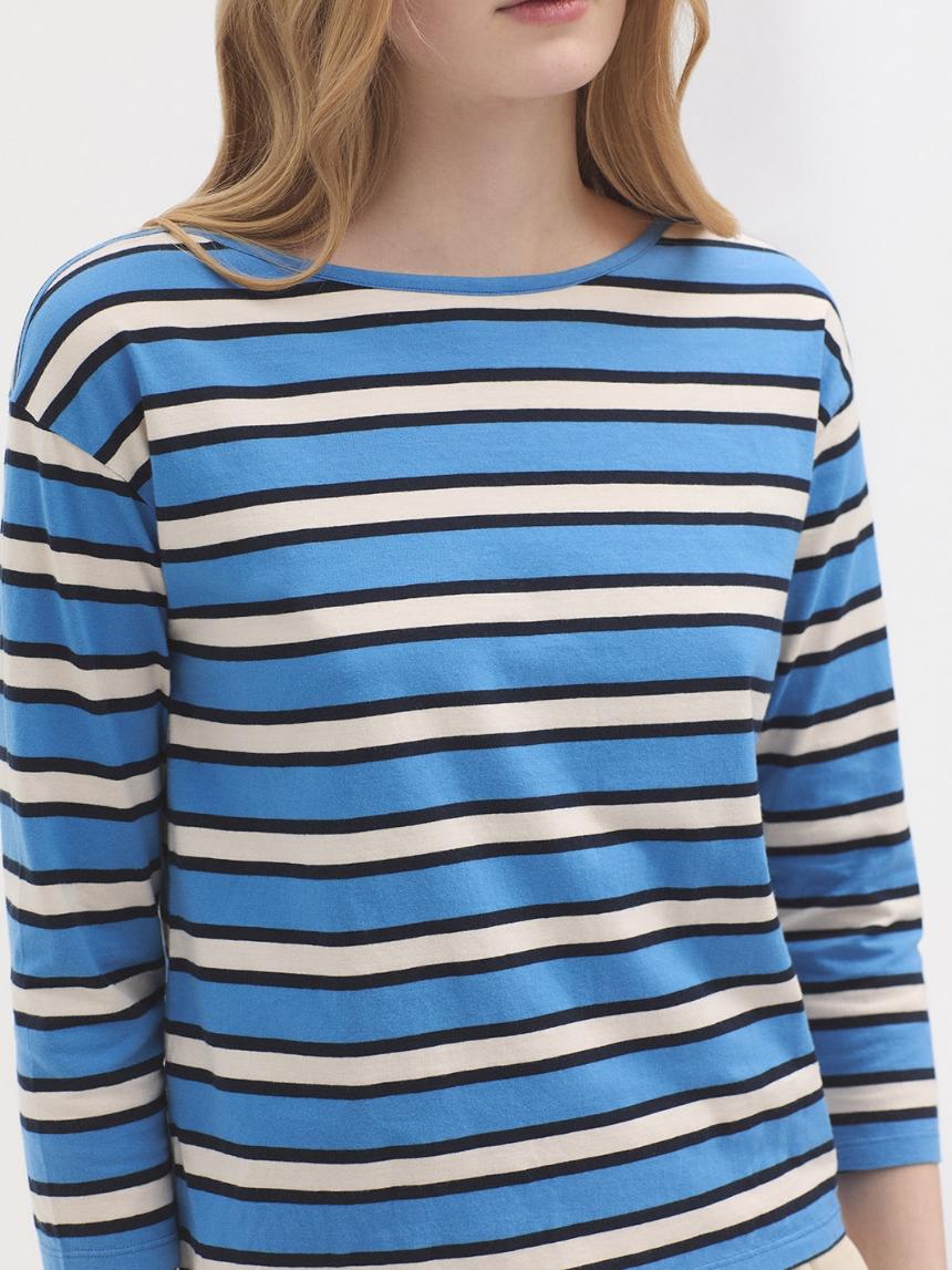 Camiseta rayas escote barco