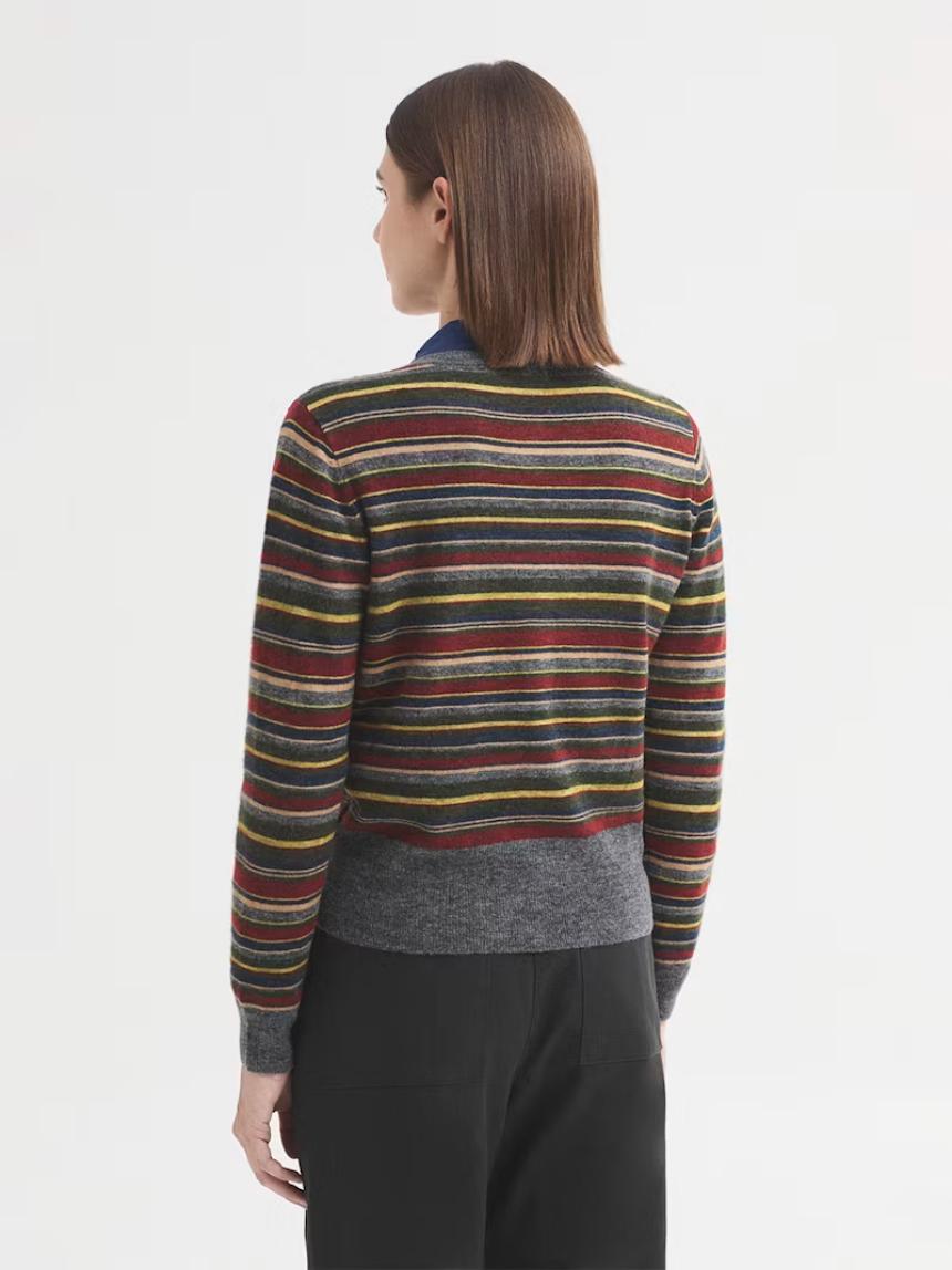Chaqueta boba punto multirayas
