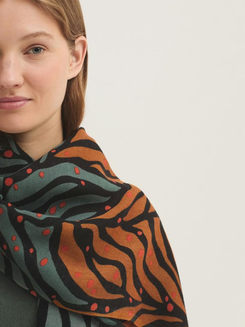 Fular estampado Zebra