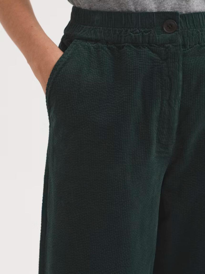 Pantalón pana cintura elástica