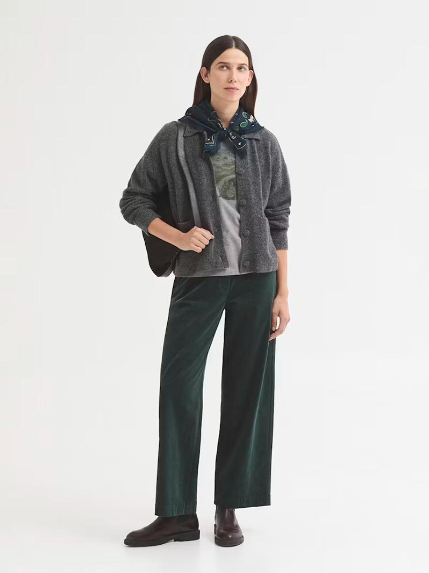 Pantalón pana cintura elástica