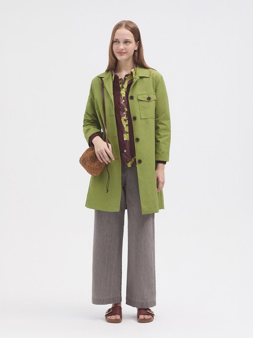 Trench bolsillo trasero