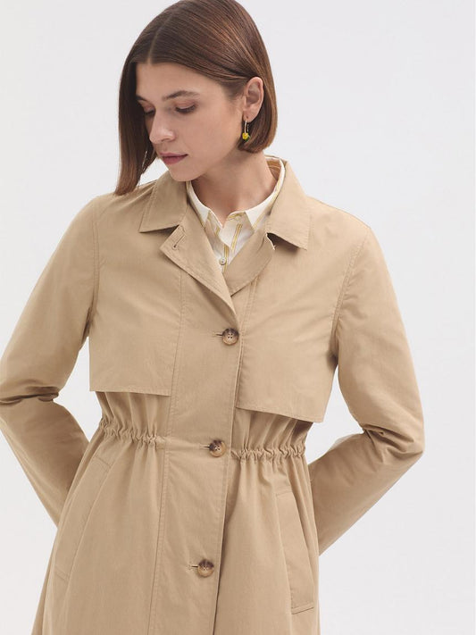 Trench clásico frunce
