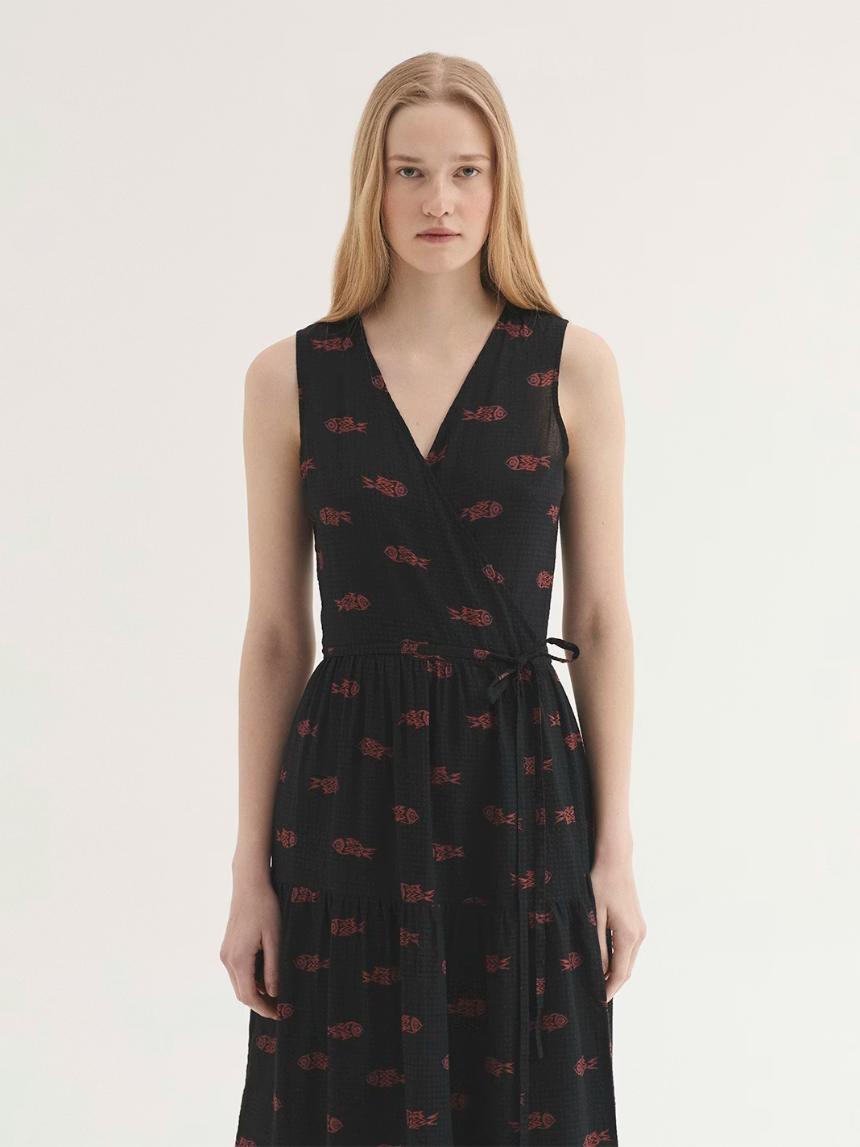 Vestido cuadrillé Fish