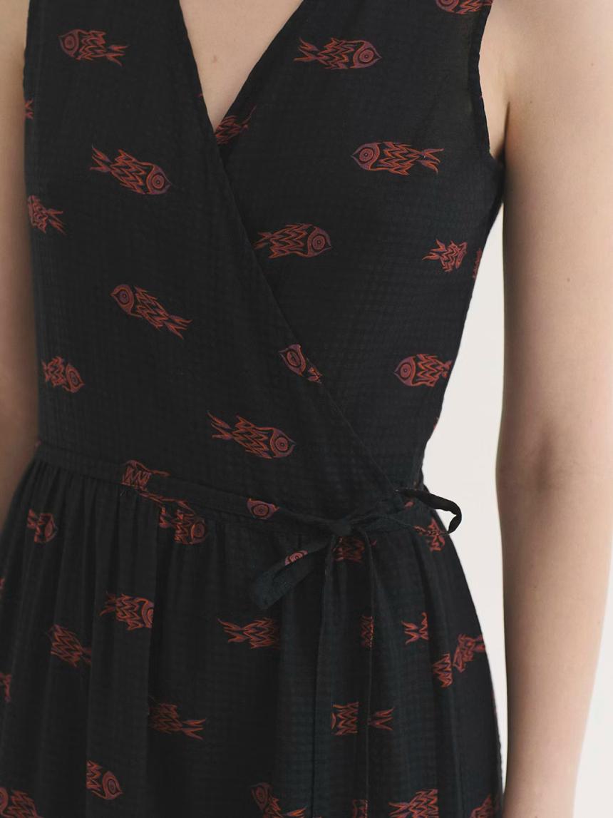 Vestido cuadrillé Fish