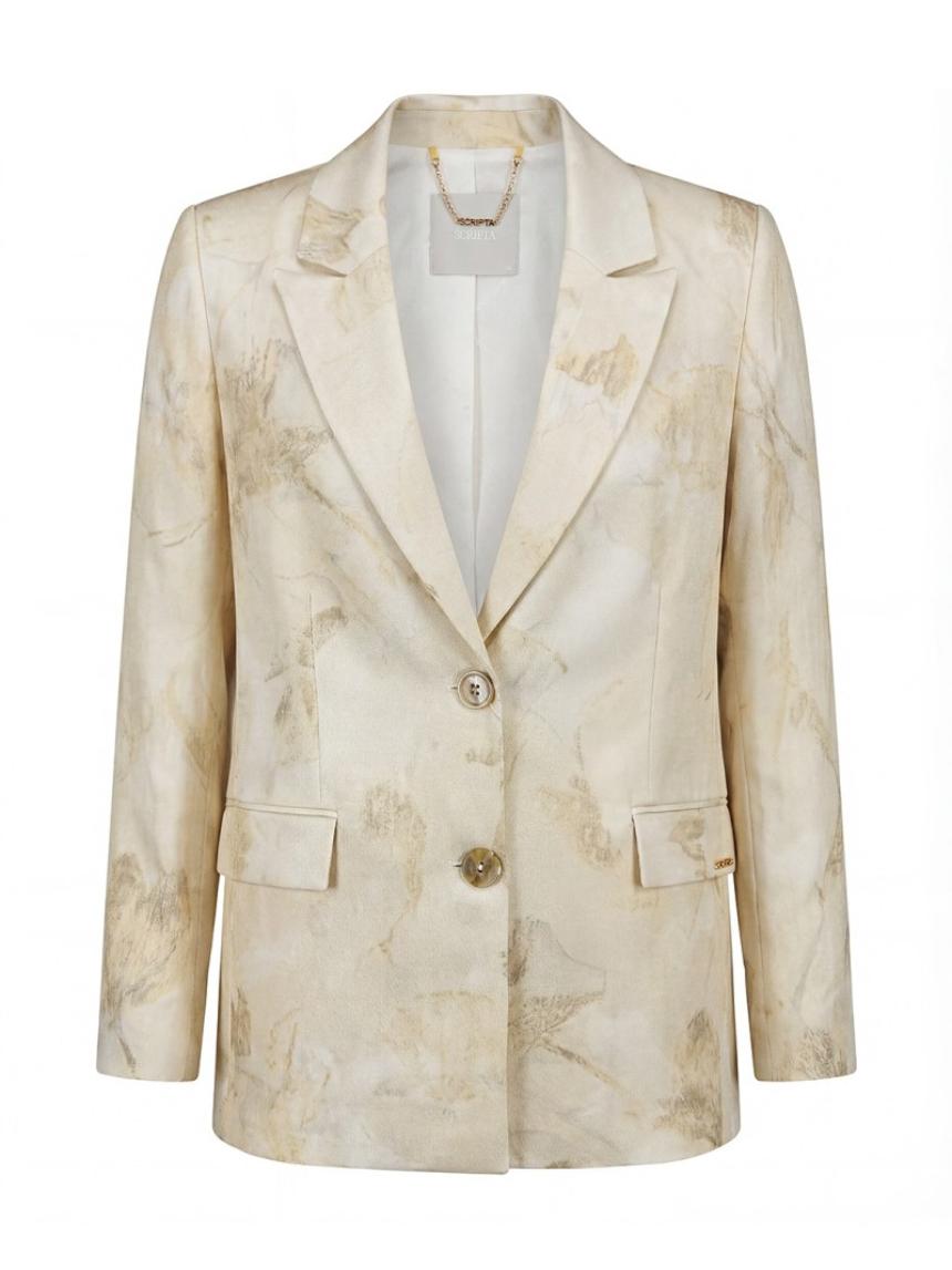Blazer retro estampada