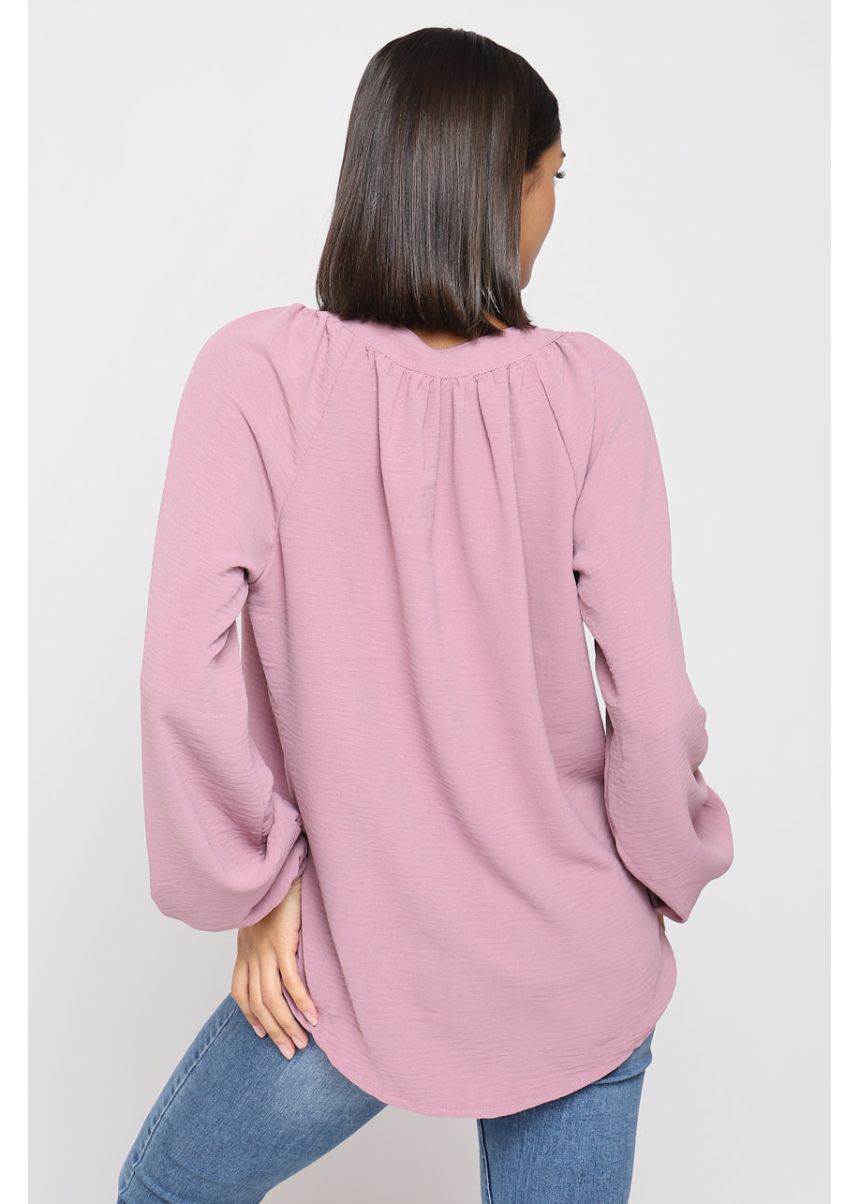 Blusa rosa escote