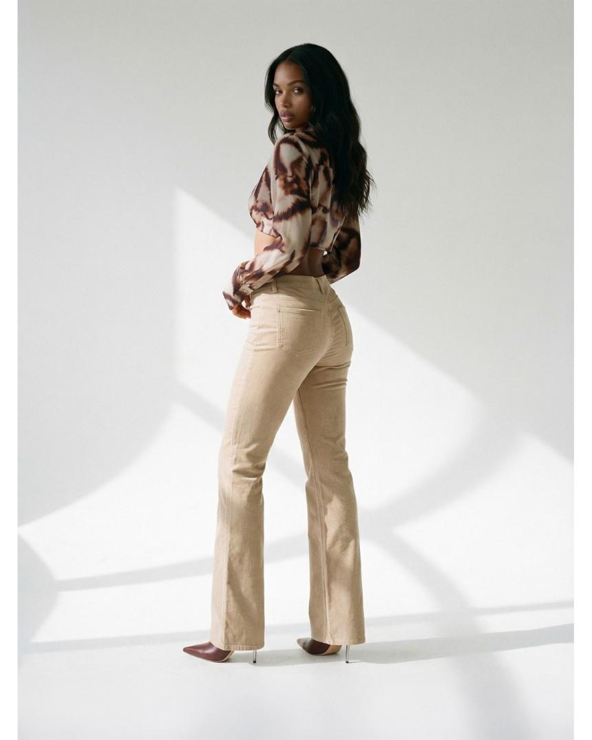 Pantalón de sarga beis