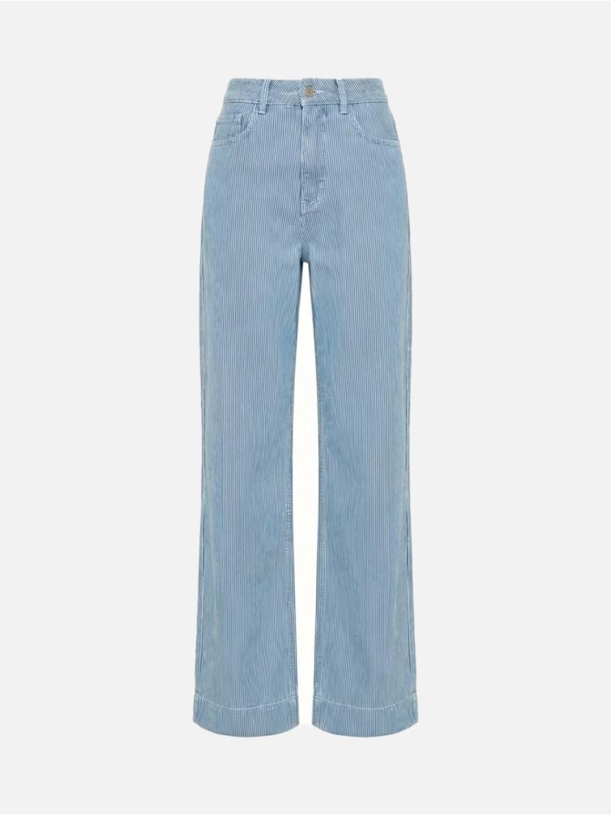 Vaqueros de pierna ancha rayas