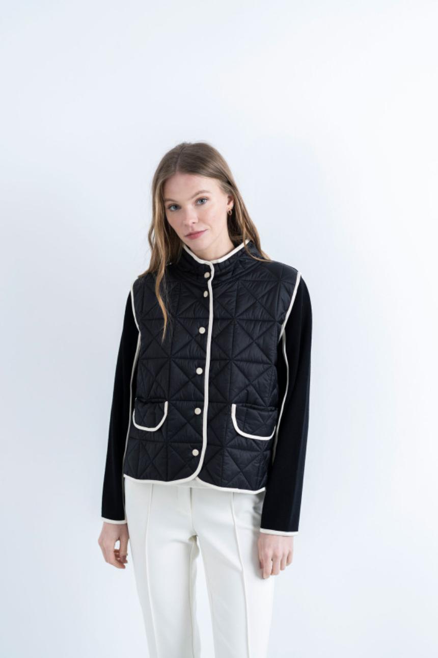 Chaqueta acolchada negra