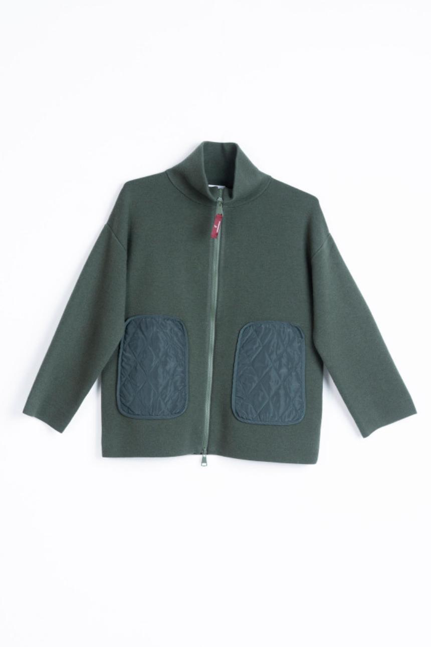 Chaqueta punto verde