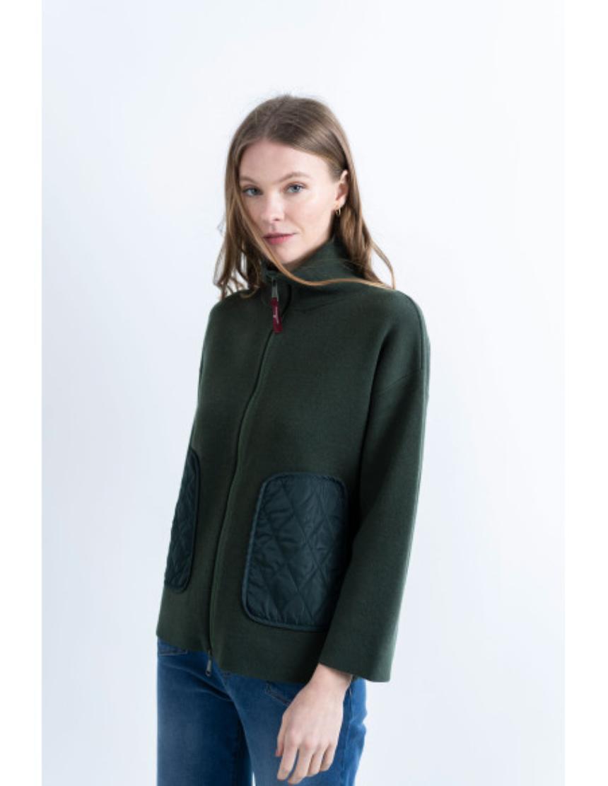 Chaqueta punto verde