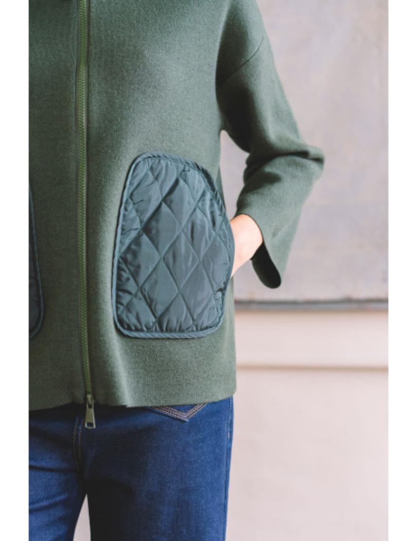 Chaqueta punto verde