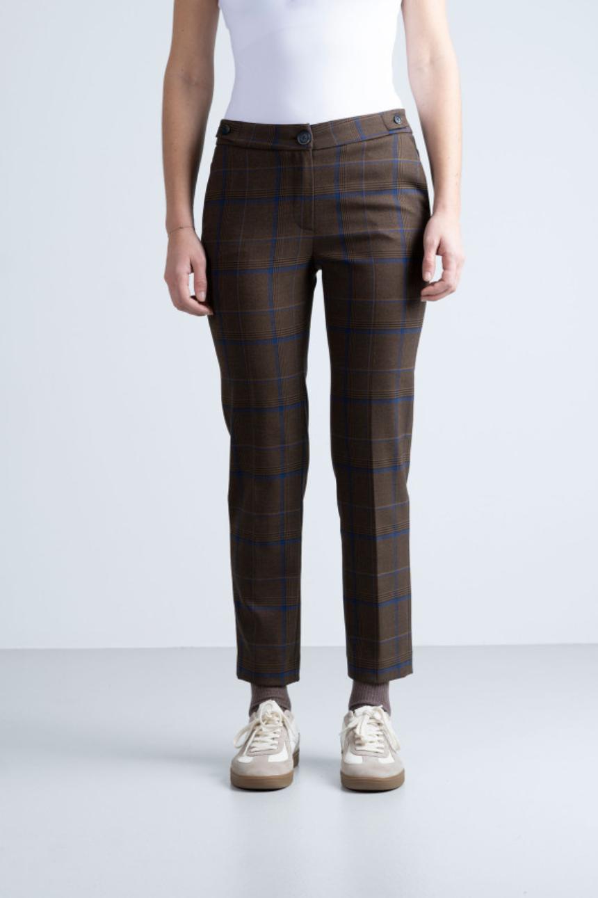 Pantalón tobillero de cuadros
