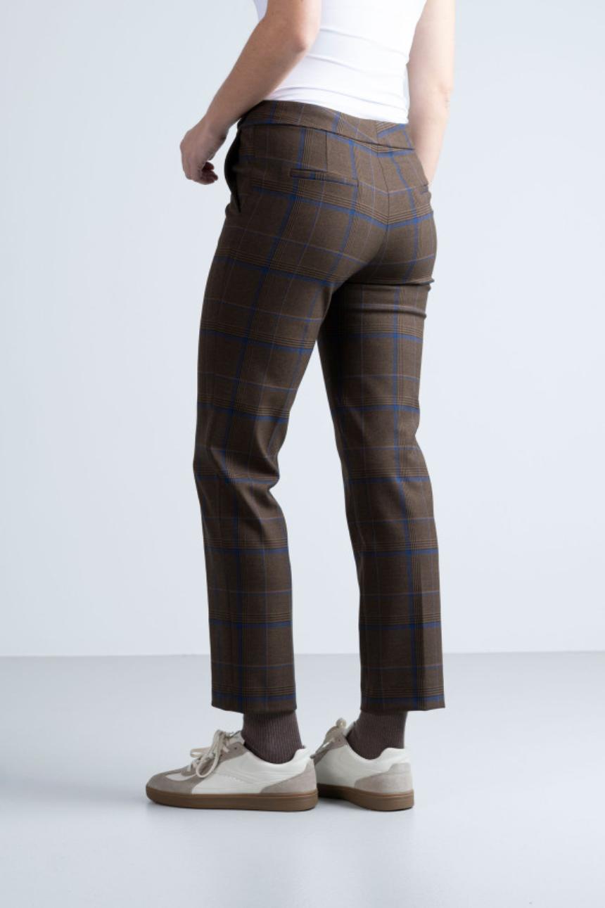 Pantalón tobillero de cuadros