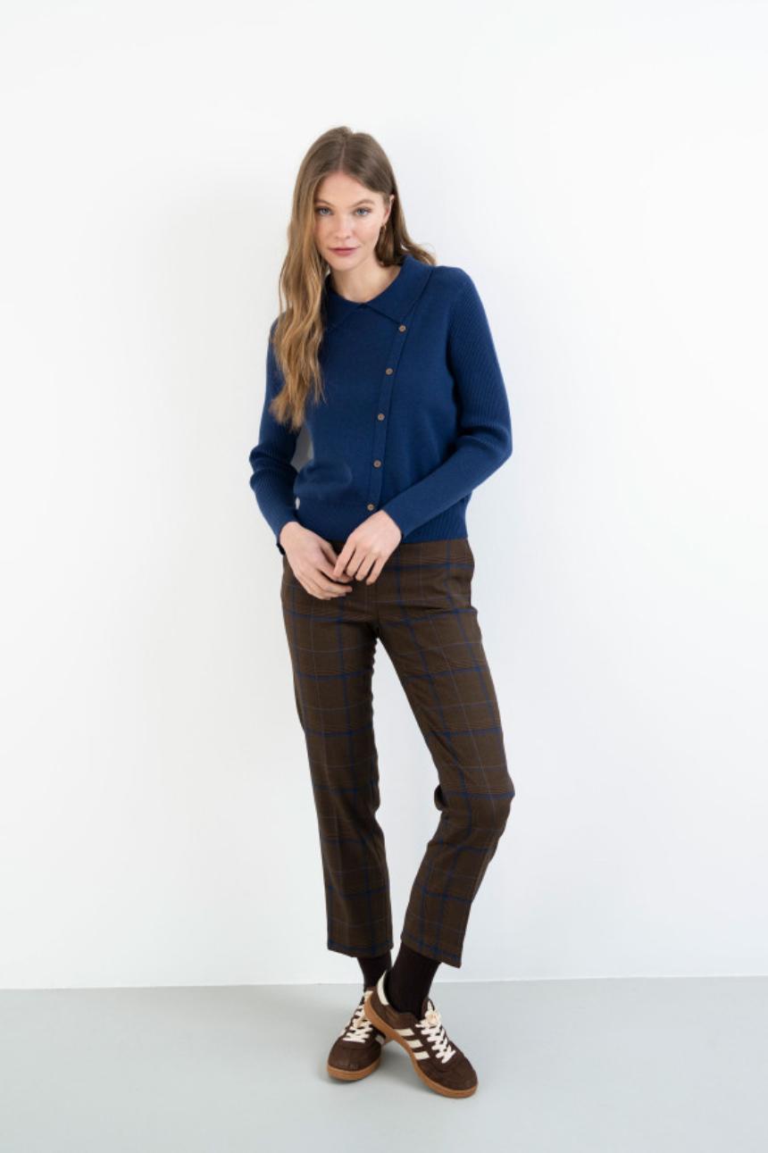 Pantalón tobillero de cuadros