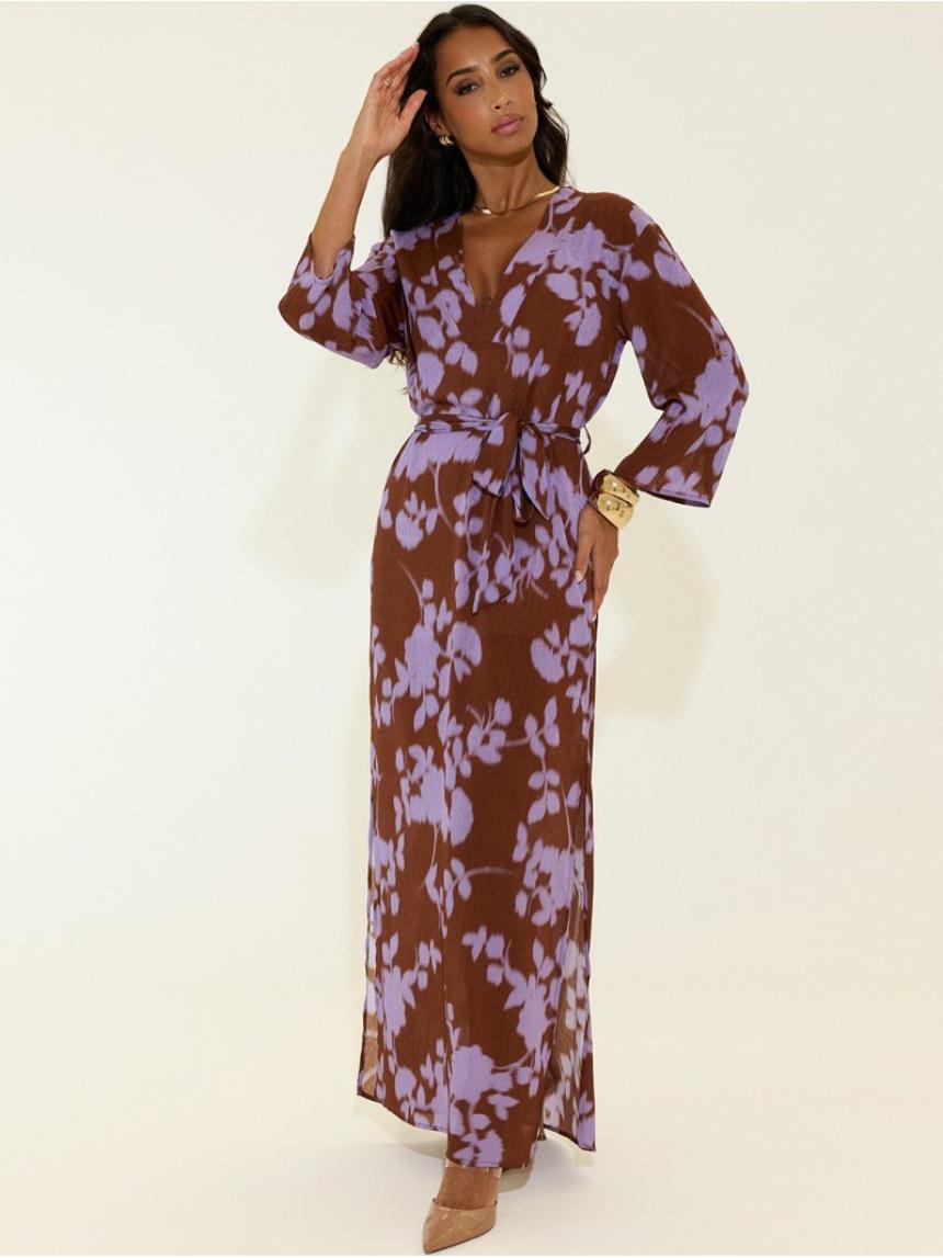 Vestido largo estampado