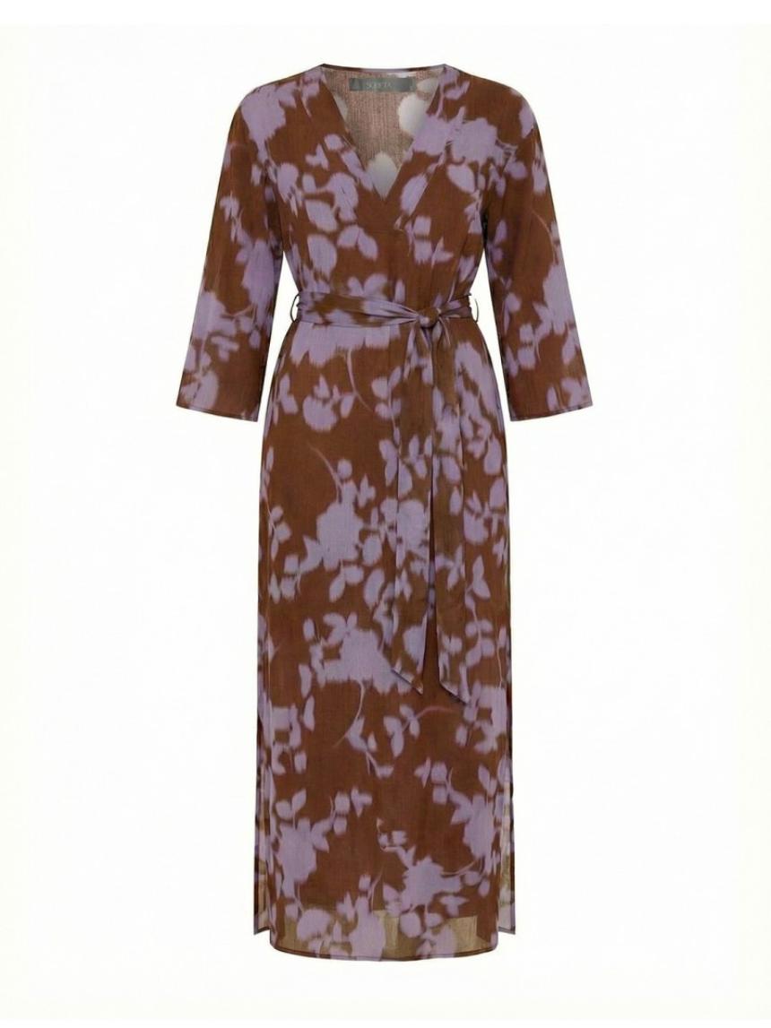 Vestido largo estampado