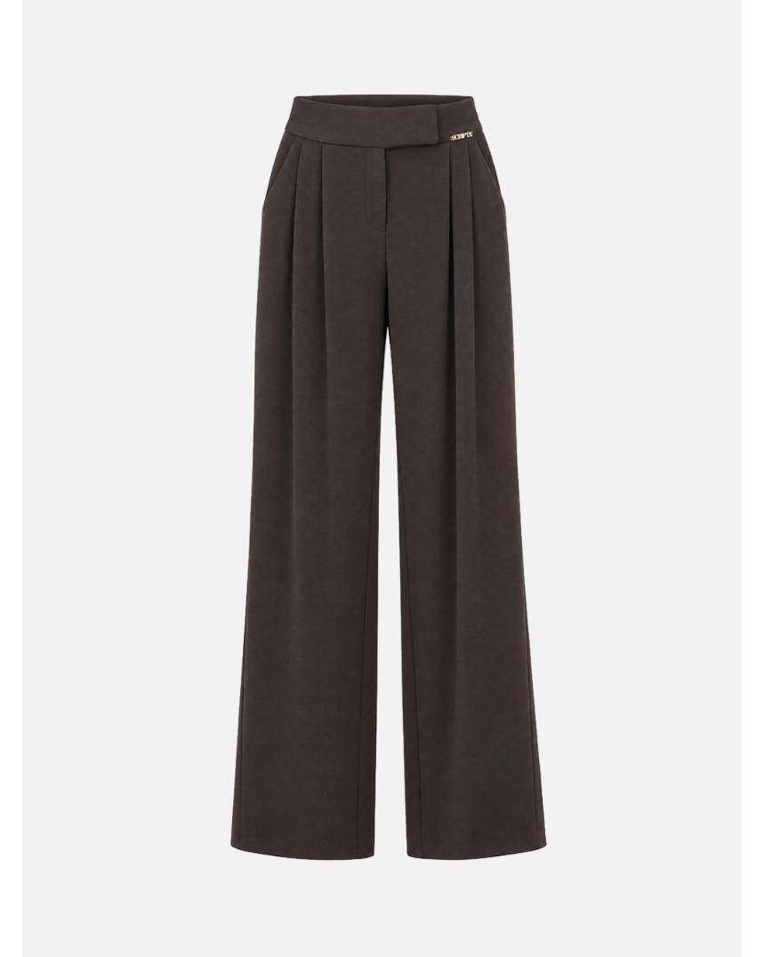 Pantalones fluidos marrónes