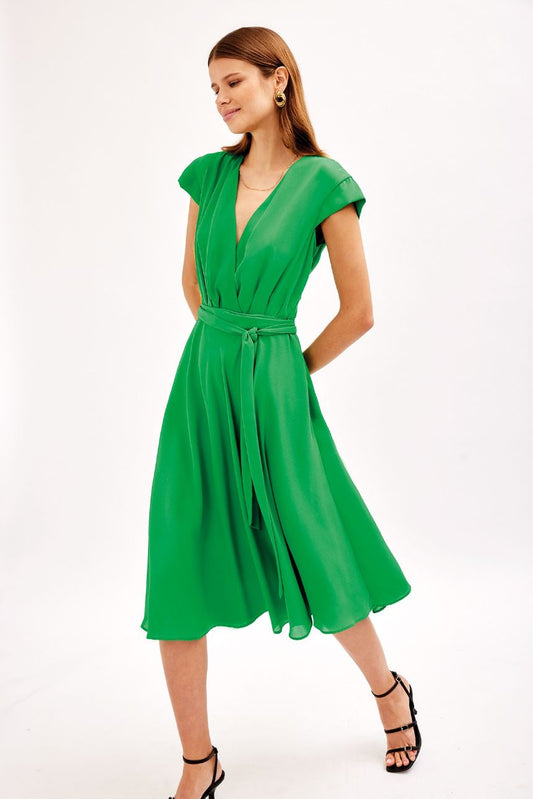 Vestido verde midi