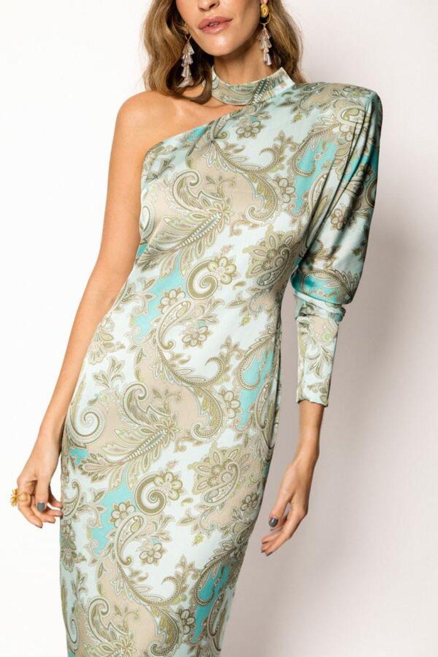 Vestido Cala Blanca Martín - Wengué Ana y Carmen - Vestidos de fiesta cortos/midi - Blanca Martín 