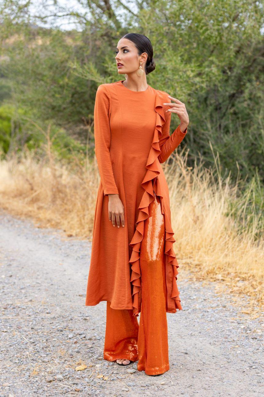Conjunto vestido-pantalón - Wengué Ana y Carmen - Conjuntos de pantalón - Wengué Ana y Carmen 