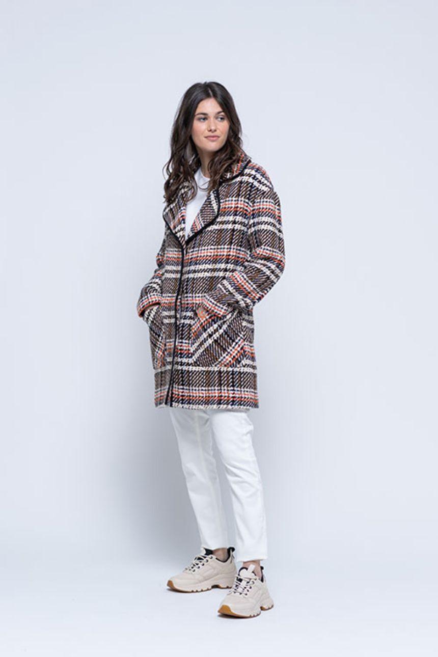 Chaquetón cuadros multicolor - Wengué Ana y Carmen - Abrigos - Hongo 